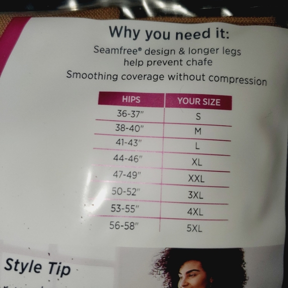 Jockey Life NWT No-Chafe Seamfree Non-Compression Smoothing Slipshort 818 819 - Picture 3 of 3